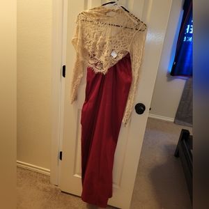 Two piece skirt top set